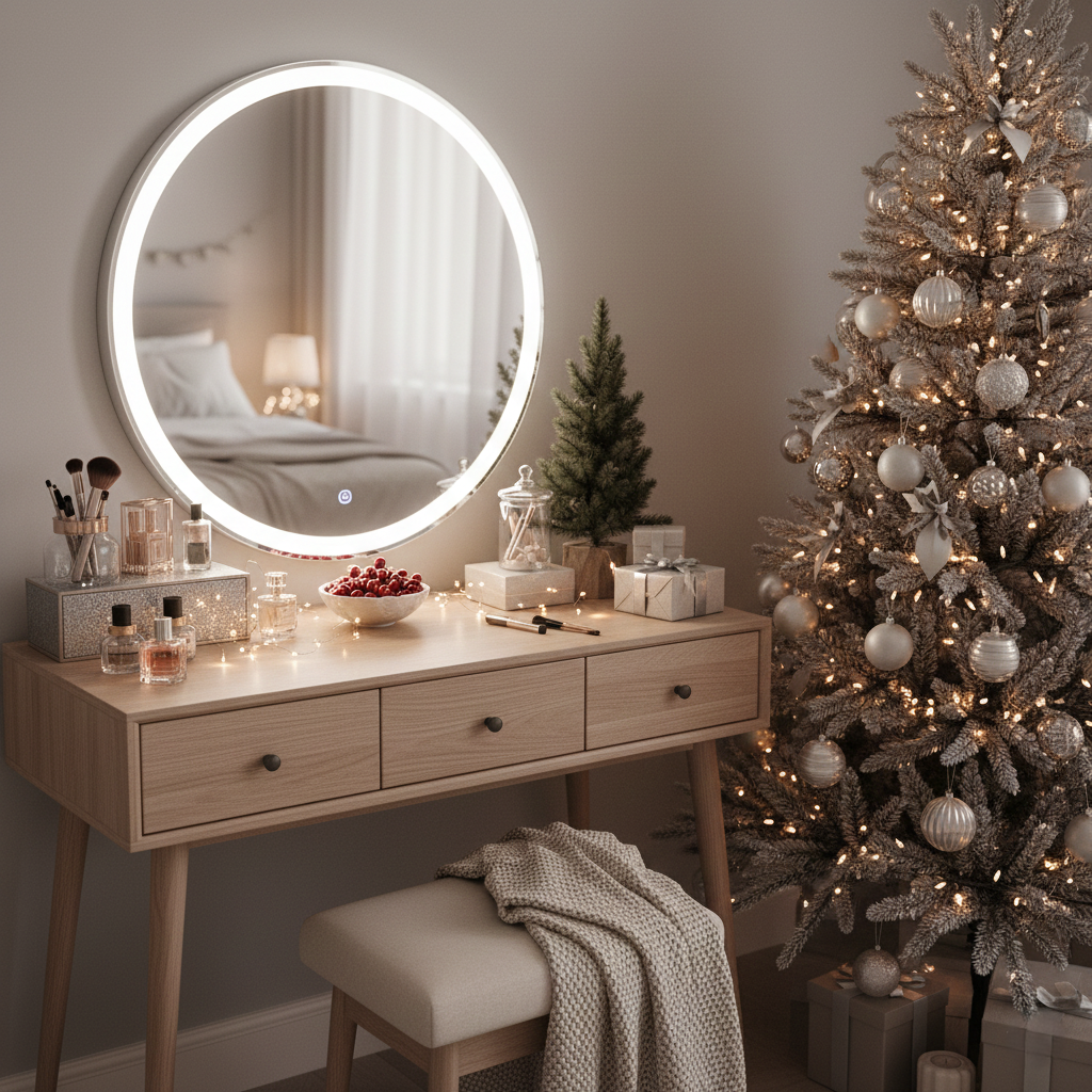 ✨ Shine Bright This Season: Transform Your RTA Vanity into the Perfect Holiday Beauty Oasis 🌟
