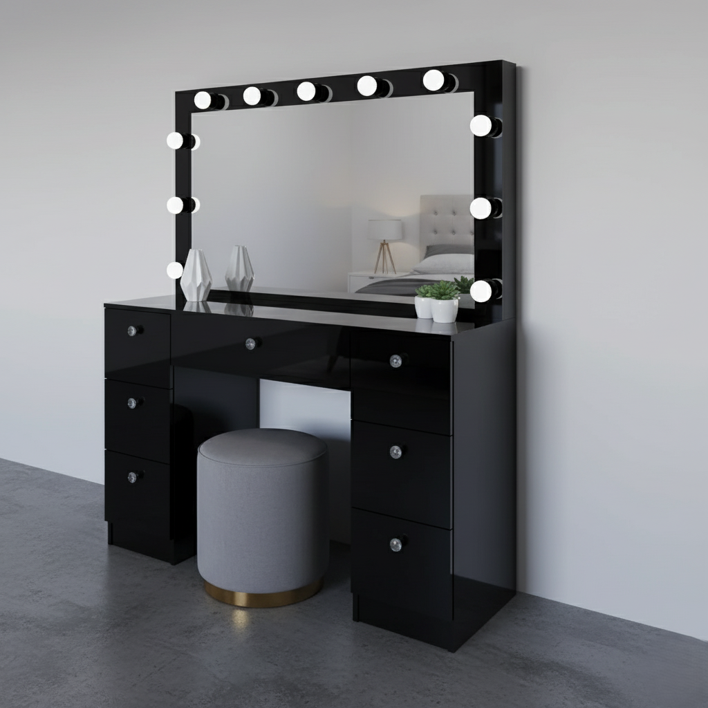 The Beverly Vanity Desk - Elegance & Organization