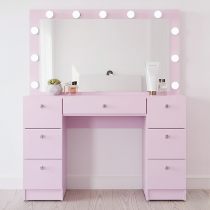 The Elle Vanity: Pink Charm for Your Beauty Sanctuary