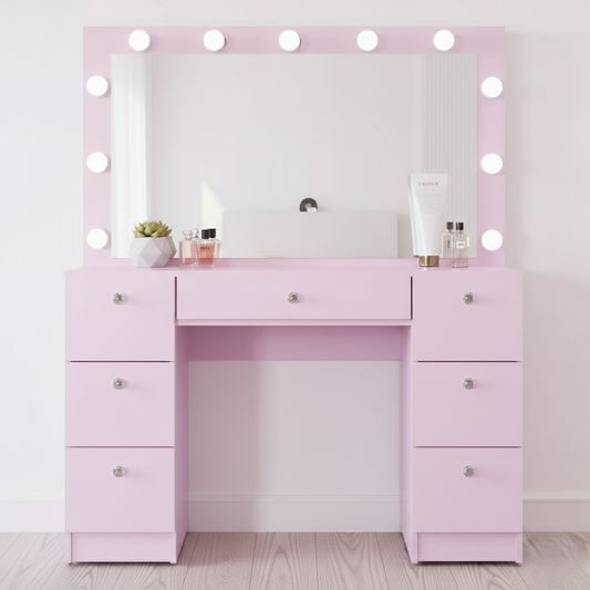 The Elle Vanity: Pink Charm for Your Beauty Sanctuary