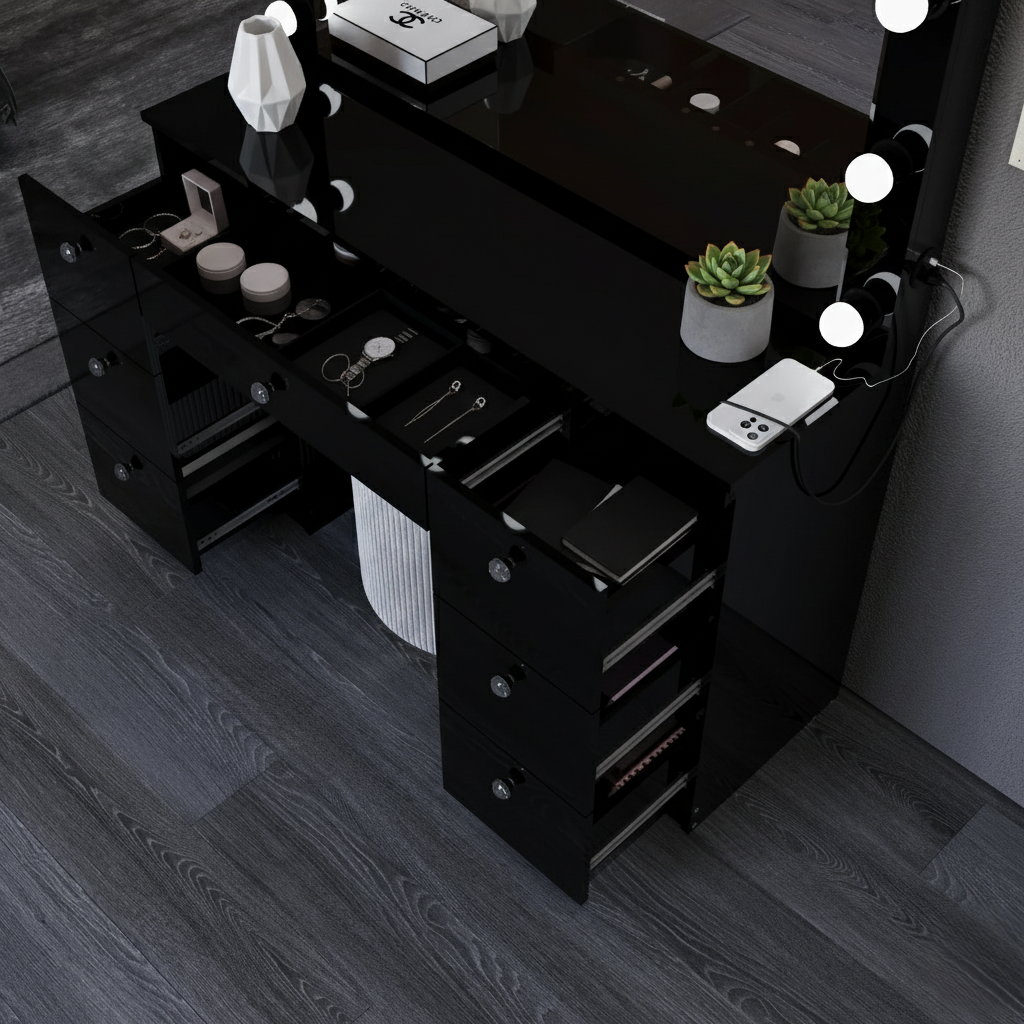 The Beverly Vanity Desk - Elegance & Organization