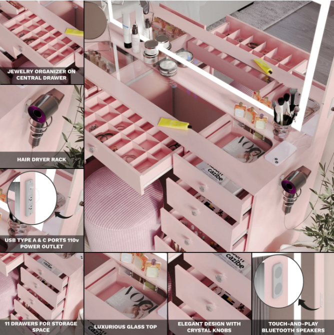 Isabella Luxe Vanity