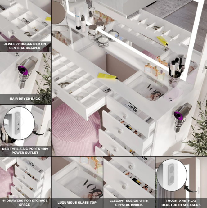 Isabella Luxe Vanity