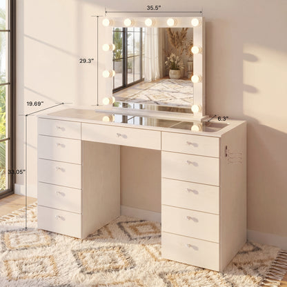 Irwing Makeup Vanity: Maximum Storage, Balanced Design & Everyday Clarity