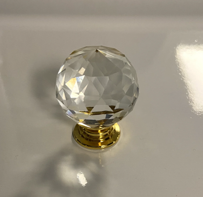 10-Piece Premium Design Knobs: Modern Cabinet Pulls Gold, Crystal, Rose Gold -  Instant Luxury Hardware.