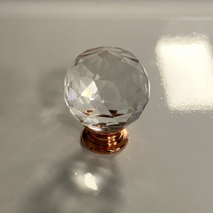 10-Piece Premium Design Knobs: Modern Cabinet Pulls Gold, Crystal, Rose Gold -  Instant Luxury Hardware.