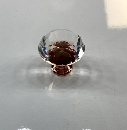 10-Piece Premium Design Knobs: Modern Cabinet Pulls Gold, Crystal, Rose Gold -  Instant Luxury Hardware.