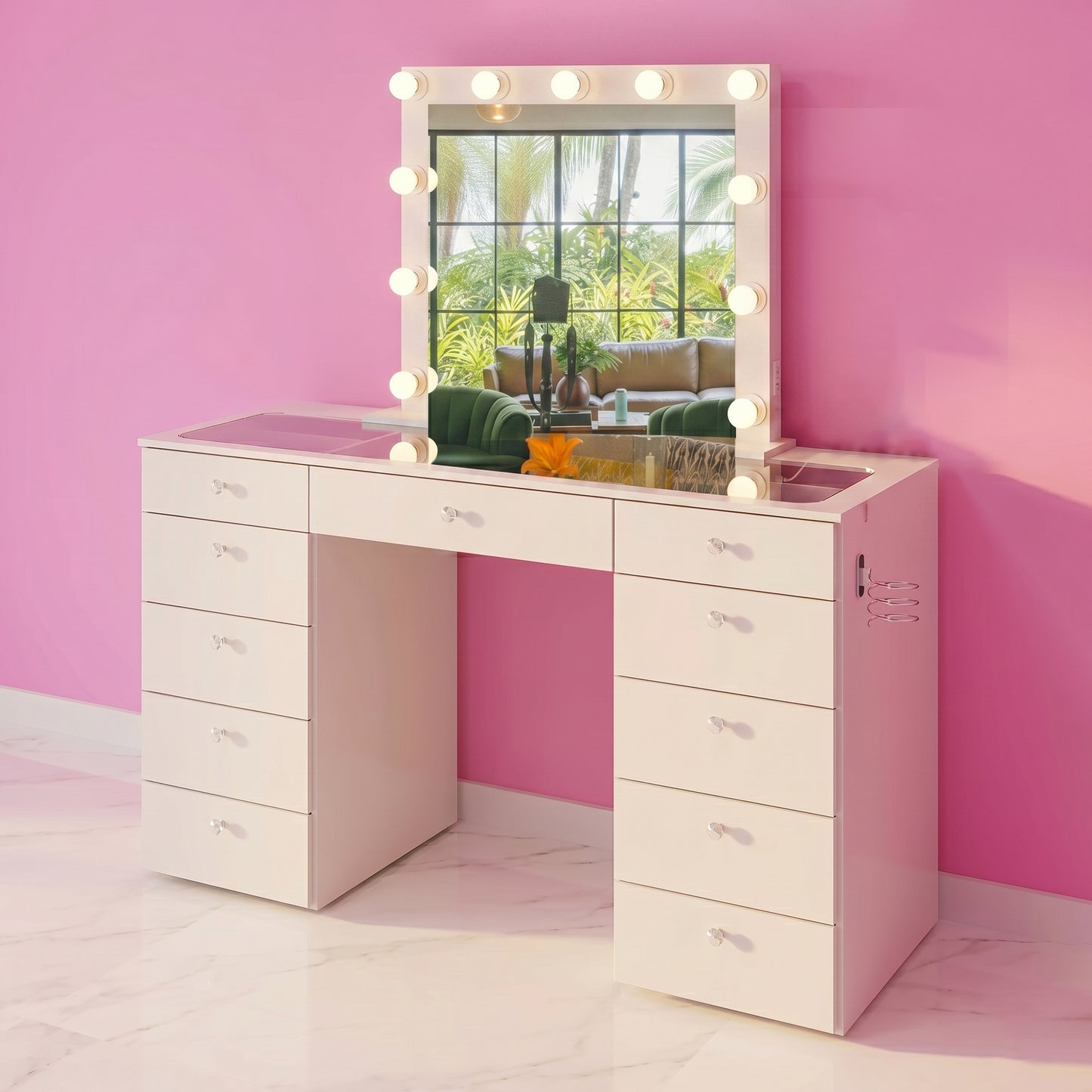 Irwing Makeup Vanity: Maximum Storage, Balanced Design & Everyday Clarity